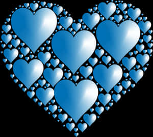 Blue,heart,electric Blue - Blue Heart Clipart Transparent Background, HD Png Download PNG with transparent background