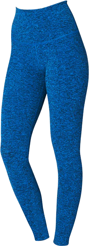 Blue Heathered Leggings PNG Image