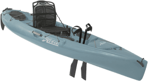 Blue Hobie Fishing Kayak PNG with transparent background