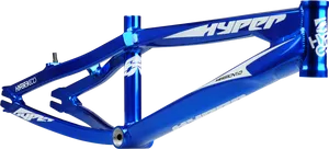 Blue Hyper B M X Frame PNG Image