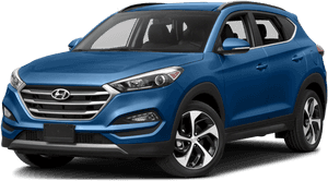 Blue Hyundai Png Transparent Image - 2017 Hyundai Tucson Limited Black Rims, Png Download PNG image with transparent background