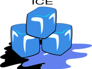 Blue Ice Cubes Melting PNG image with transparent background