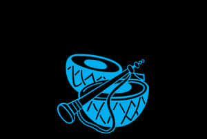 Blue Jazz Instruments Vector PNG image with transparent background