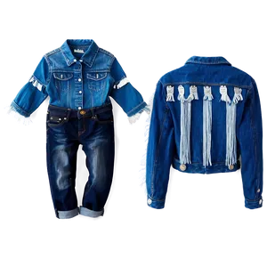 Blue Jeans With Fringe Png 45 PNG Image