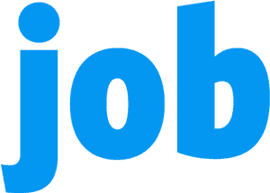 Blue Job Logo PNG image with transparent background