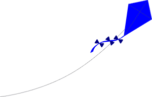 Transparent Pipa Png - Kite Blue Png Transparent, Png Download PNG with transparent background