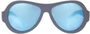 Blue Lens Aviator Sunglasses PNG Image