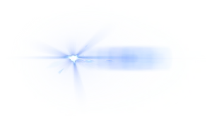 Blue Lens Flare Effect PNG Image