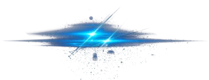 Blue_ Lens_ Flare_ Effect PNG Image