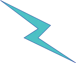 Blue Lightning Bolt Graphic PNG Image