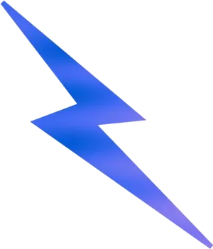 Blue Lightning Bolt Graphic PNG Image