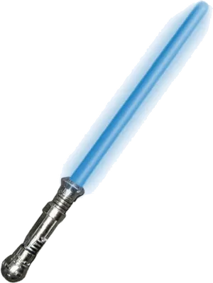 Blue Lightsaber Iconic Sci Fi Weapon PNG Image