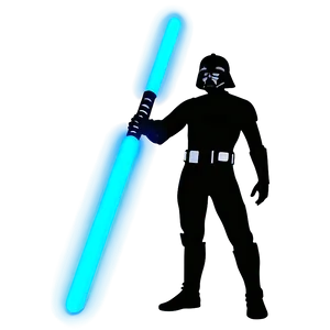 Blue Lightsaber Silhouette Png 65 PNG Image