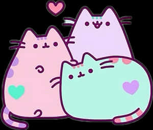 Blue Lila Pusheen Cat - Kawaii Cute Wallpapers For Laptop, HD Png Download PNG image with transparent background