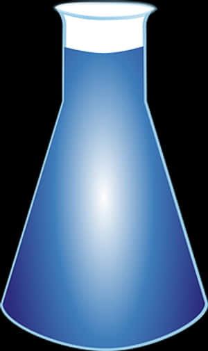 Blue Liquid Erlenmeyer Flask Vector PNG