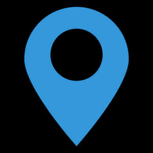 Blue Location Pin Icon PNG image with transparent background