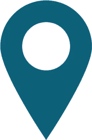 Blue Map Pin Icon PNG Image