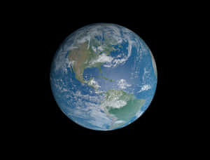 Blue Marble Planet Earth Space View PNG image with transparent background