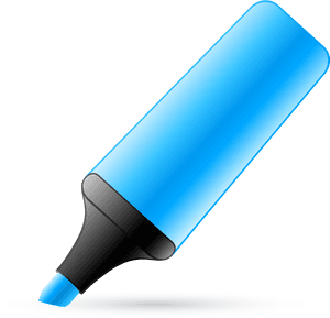 Collection Of Png - Highlighter Blue Clip Art, Transparent Png PNG image with transparent background