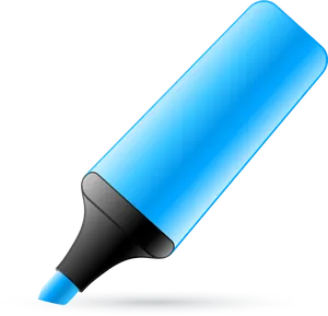 Blue Marker Highlighting PNG Image