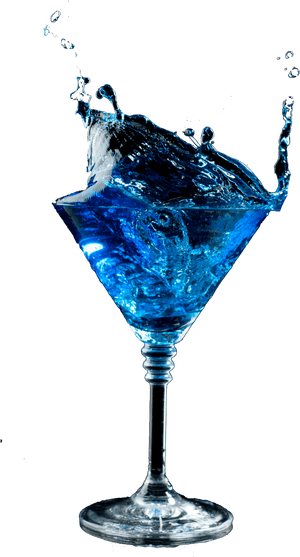 #mq #blue #cobolt #drink #cocktails #splash - Transparent Blue Lagoon Cocktail, HD Png Download PNG image with transparent background