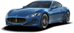 Blue Maserati Gran Turismo Sport Coupe PNG Image