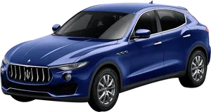 Blue Maserati Levante S U V PNG Image