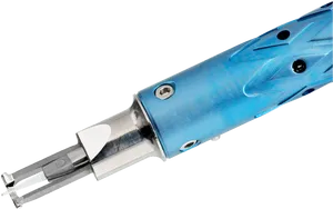 Blue Medical Stapler Device PNG Image
