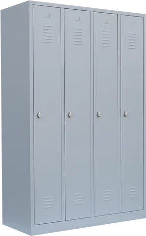 Blue Metal Lockers PNG Image