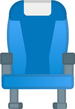 Seat,clip Art,car Seat Cover - Airplane Seat Png, Transparent Png PNG image with transparent background