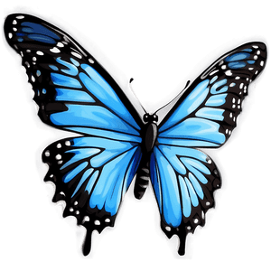 Blue Monarch Butterfly Design PNG 93 PNG image with transparent background