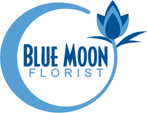 Blue Moon Florist Logo PNG Image