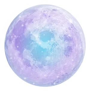 Blue Moon Illustration PNG Image