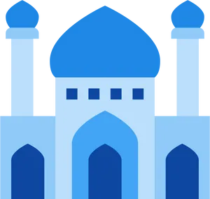 Blue_ Mosque_ Vector_ Illustration PNG Image