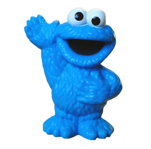 Happy Cookie Monster PNG with transparent background