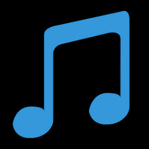 Blue Music Note Icon PNG image with transparent background