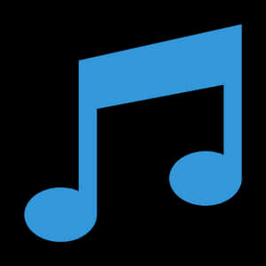 Blue Music Note Icon PNG image with transparent background