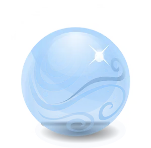 Blue Mystical Orb PNG Image