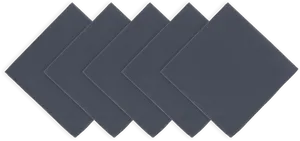 Blue Napkins Fanned Out PNG Image