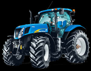 Blue New Holland T7070 Tractor PNG
