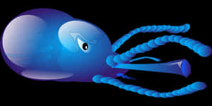 Blue Octopus Vector Art PNG image with transparent background
