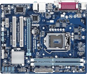 Intel Lga 1155 Motherboard Cpu Socket Land Grid Array - Gigabyte Ga H61m S2p, HD Png Download PNG image with transparent background