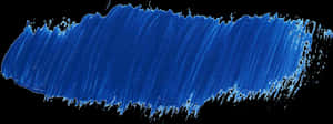Blue Paint Brush Strokeon Black PNG