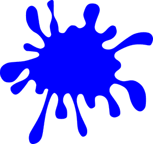 Transparent Blue Splatter Png - Blue Paint Splatter Clip Art, Png Download PNG
