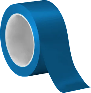 Blue Painters Tape Roll PNG Image