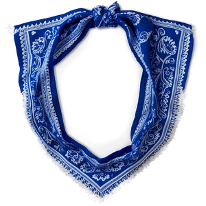 Blue Paisley Bandana PNG 05242024 PNG