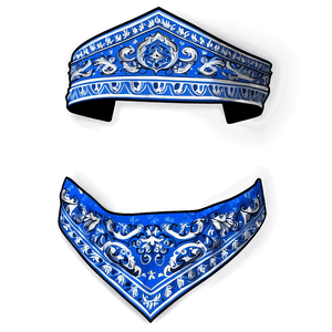 Blue Paisley Bandana PNG lhn PNG