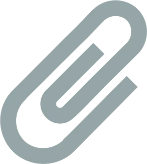 Blue Paperclip Icon PNG Image