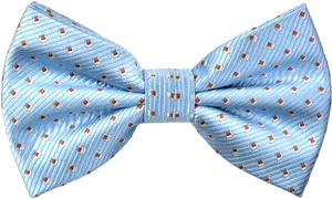 Blue Patterned Bow Tie PNG Image