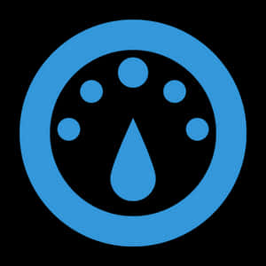 Blue Paw Print Icon PNG image with transparent background